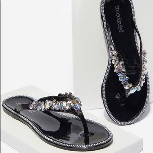New! Jeweled Thong Sandal size 7